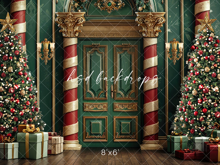 Royal Christmas Door - HSD Photography Backdrops