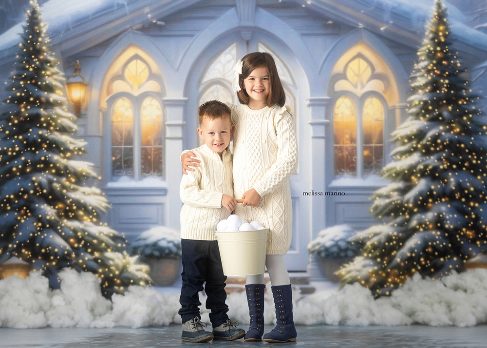 Little Christmas Cathedral (sweep options) - HSD Photography Backdrops