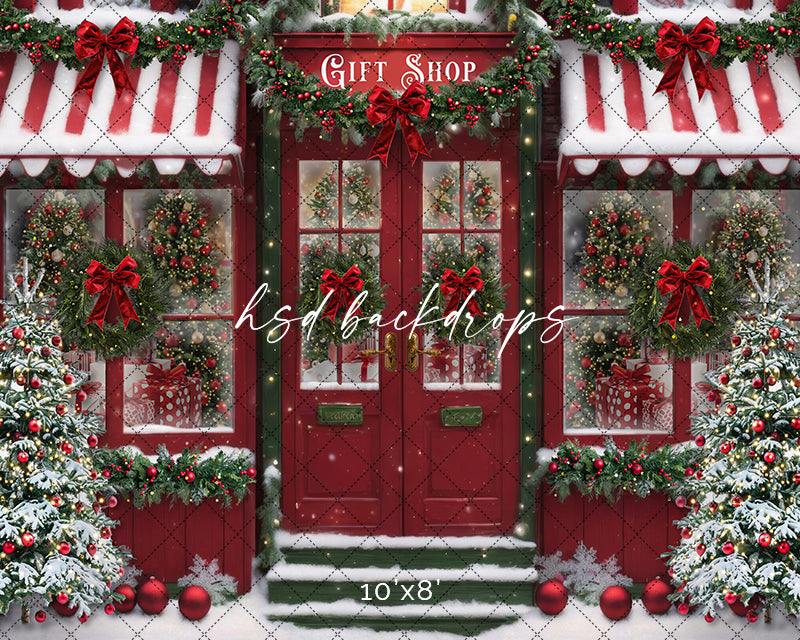 Christmas Gift Shop (sweep options) - HSD Photography Backdrops