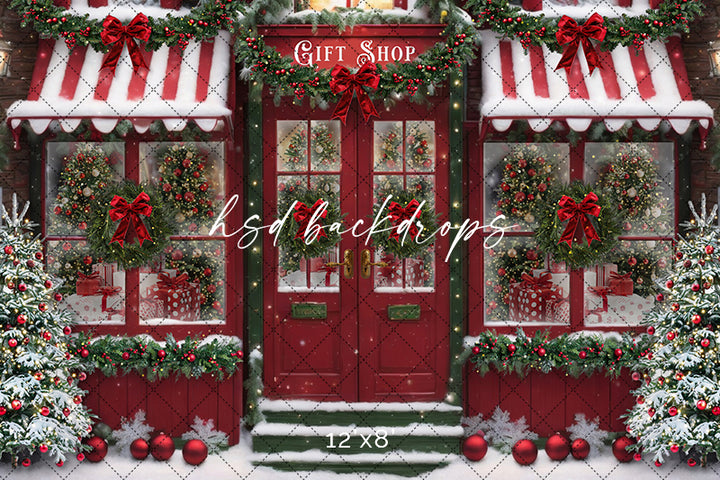 Christmas Gift Shop (sweep options) - HSD Photography Backdrops