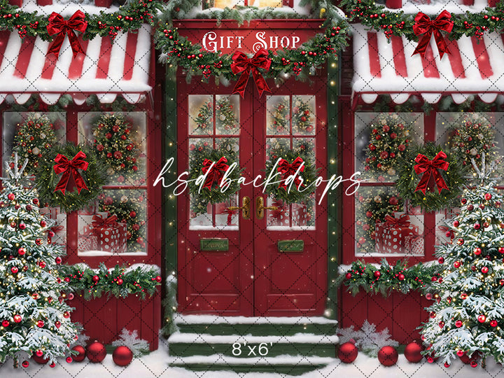 Christmas Gift Shop (sweep options) - HSD Photography Backdrops
