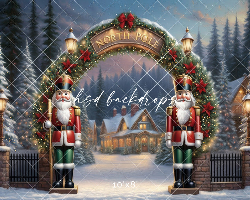 North Pole Entrance (sweep options) - HSD Photography Backdrops