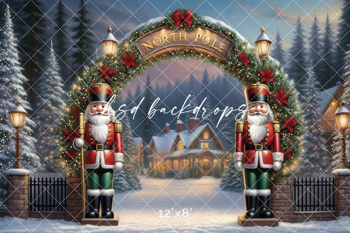 North Pole Entrance (sweep options) - HSD Photography Backdrops