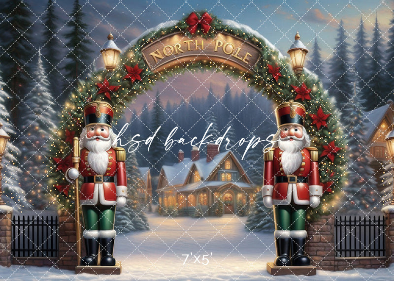 North Pole Entrance (sweep options) - HSD Photography Backdrops