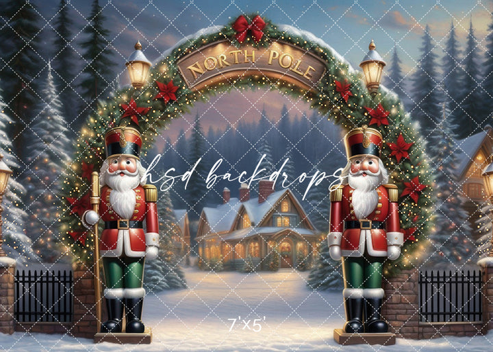 North Pole Entrance (sweep options) - HSD Photography Backdrops