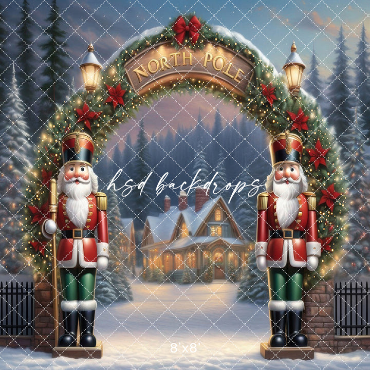 North Pole Entrance (sweep options) - HSD Photography Backdrops