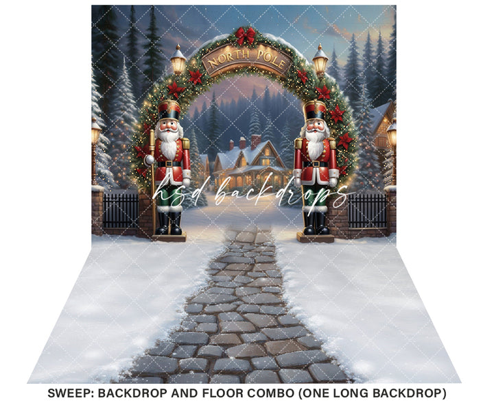 North Pole Entrance (sweep options) - HSD Photography Backdrops