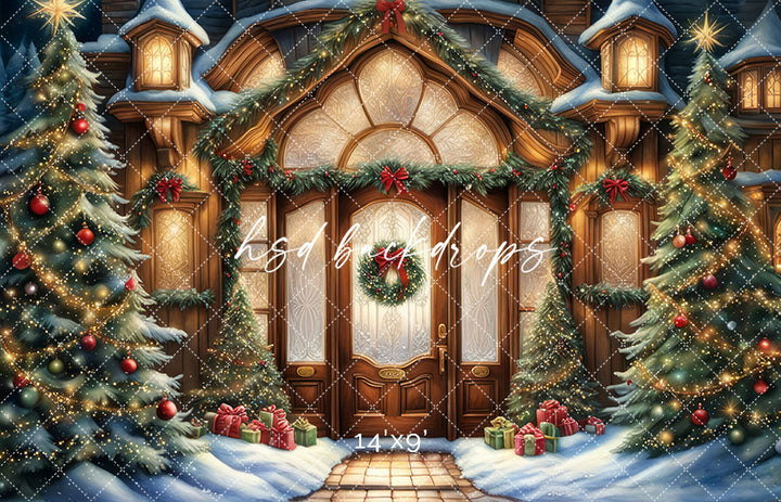 Magical North Pole Door (sweep options) - HSD Photography Backdrops