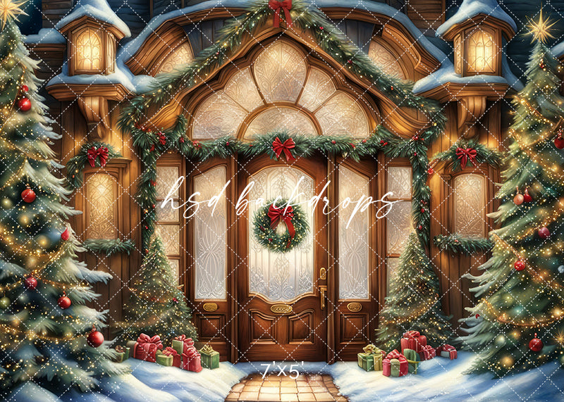 Magical North Pole Door (sweep options) - HSD Photography Backdrops