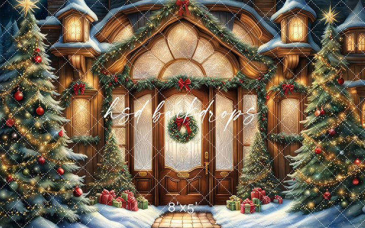 Magical North Pole Door (sweep options) - HSD Photography Backdrops