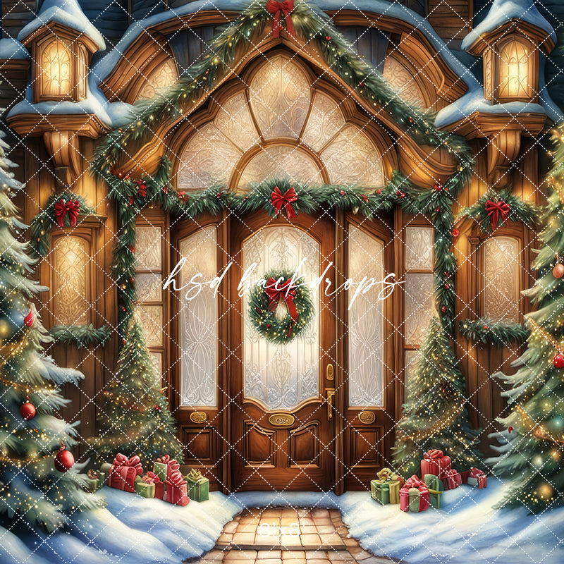 Magical North Pole Door (sweep options) - HSD Photography Backdrops