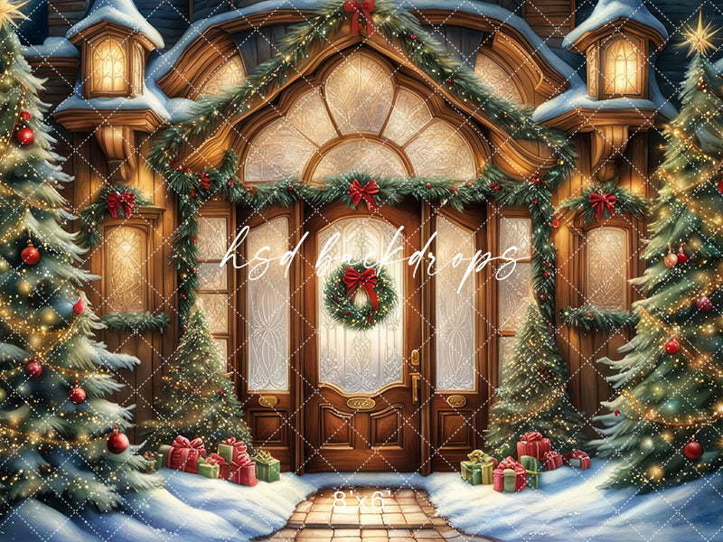 Magical North Pole Door (sweep options) - HSD Photography Backdrops