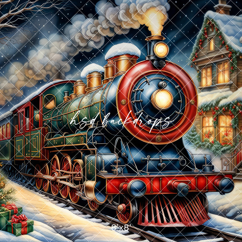 North Pole Express (sweep options) - HSD Photography Backdrops
