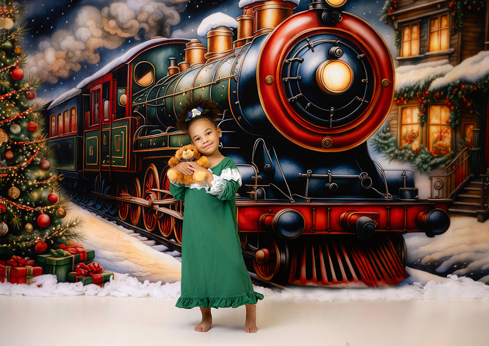 North Pole Express (sweep options) - HSD Photography Backdrops