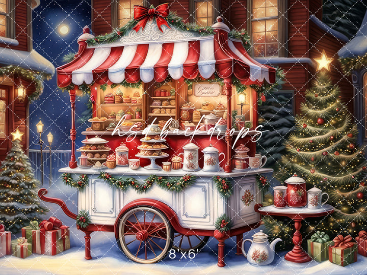 Hot Cocoa Cart (sweep options) - HSD Photography Backdrops