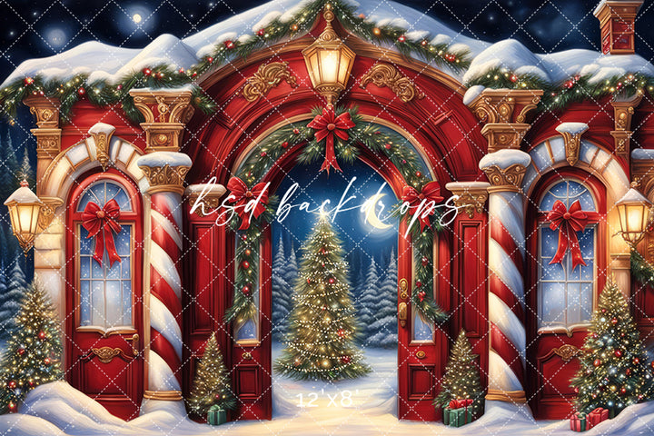 North Pole Archway (sweep options) - HSD Photography Backdrops