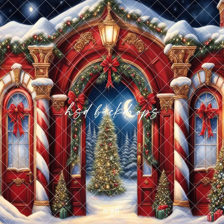 North Pole Archway (sweep options) - HSD Photography Backdrops