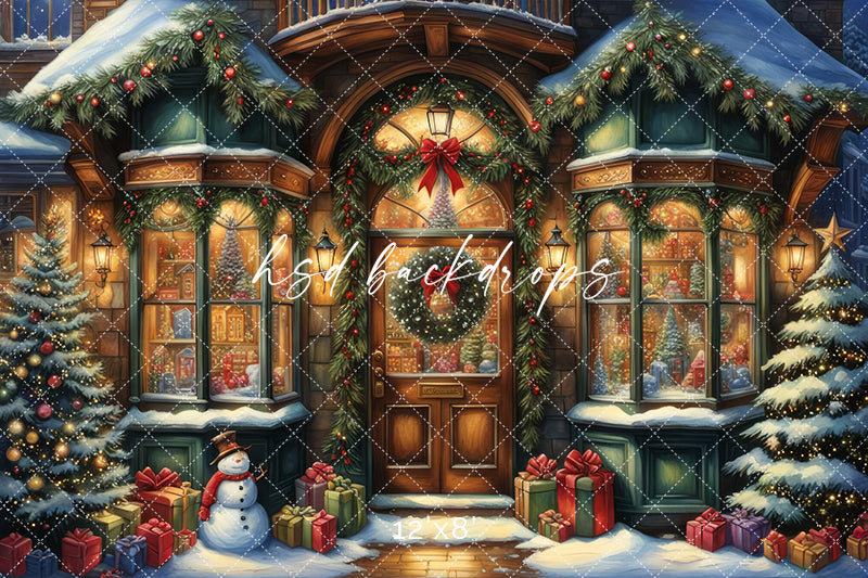Storybook Christmas Boutique (sweep options) - HSD Photography Backdrops