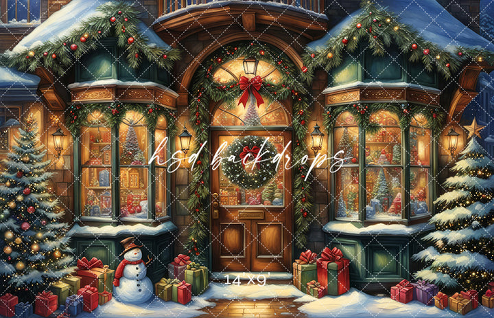 Storybook Christmas Boutique (sweep options) - HSD Photography Backdrops