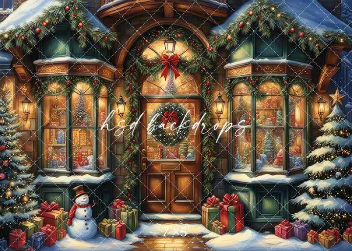 Storybook Christmas Boutique (sweep options) - HSD Photography Backdrops