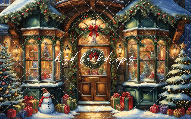 Storybook Christmas Boutique (sweep options) - HSD Photography Backdrops
