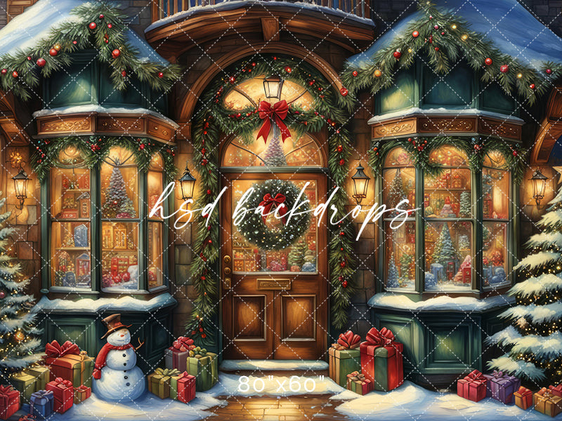 Storybook Christmas BoutiqueStorybook Christmas Boutique Photo Backdrop for Photography
