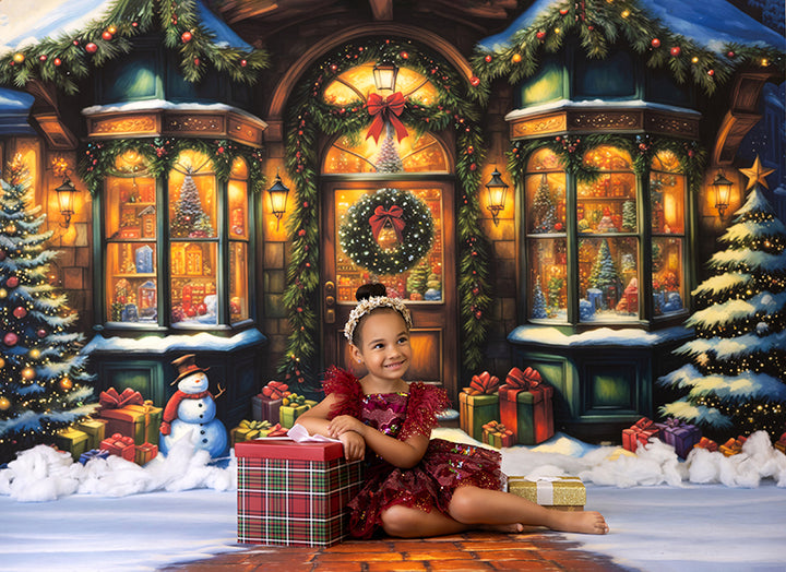 Storybook Christmas Boutique (sweep options) - HSD Photography Backdrops