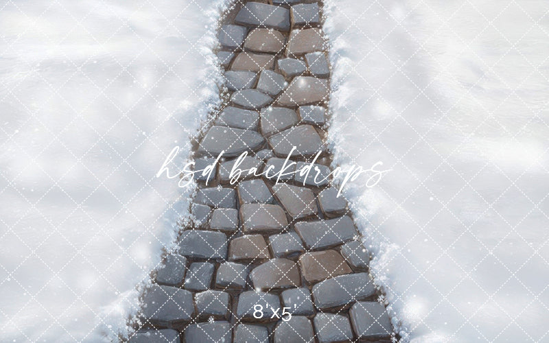 Grey Winter Stone - HSD Photography Backdrops