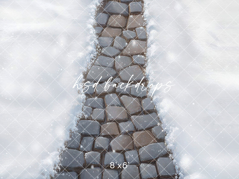 Grey Winter Stone - HSD Photography Backdrops