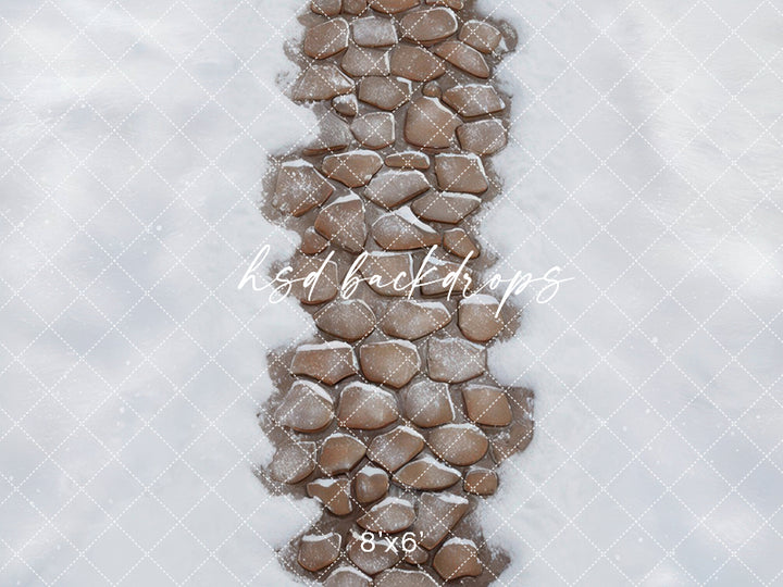Gingerbread Stone Pathway - HSD Photography Backdrops