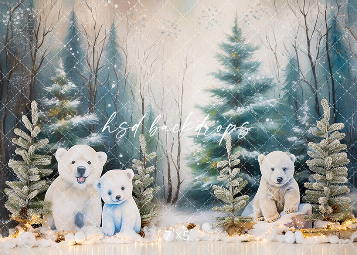 Little Polar Bear - HSD Photography Backdrops