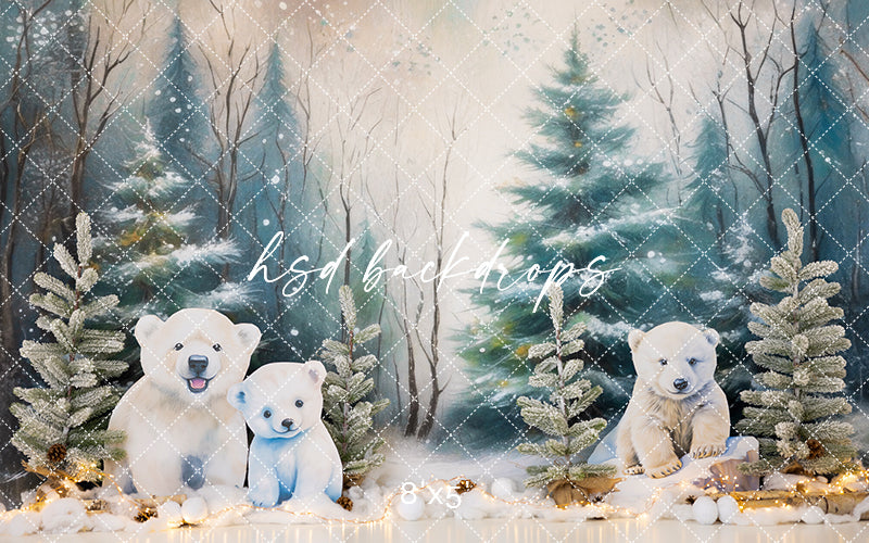 Little Polar Bear - HSD Photography Backdrops