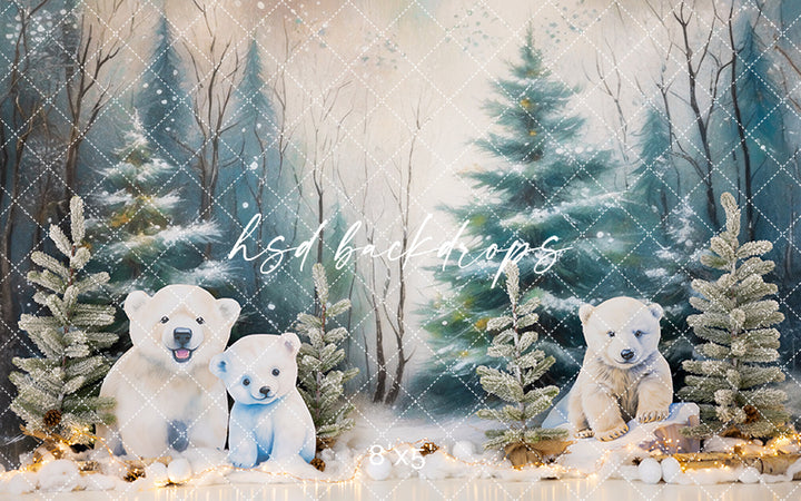 Little Polar Bear - HSD Photography Backdrops