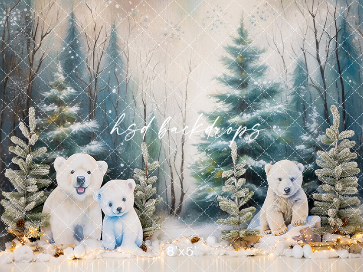 Little Polar Bear - HSD Photography Backdrops