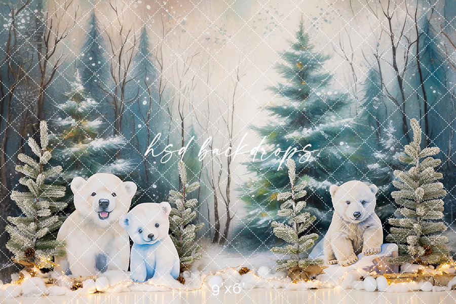 Little Polar Bear - HSD Photography Backdrops