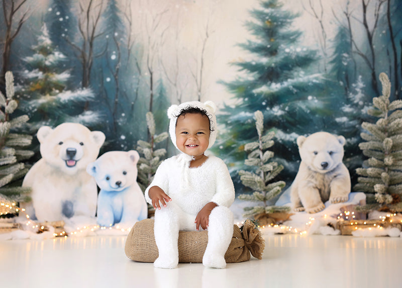 Little Polar Bear - HSD Photography Backdrops
