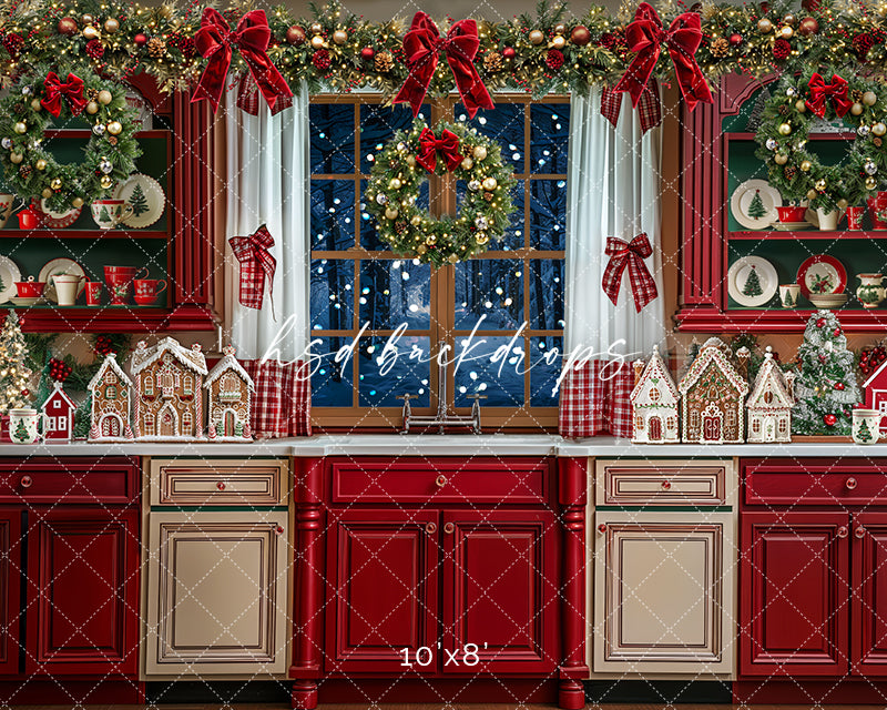 Festive Christmas Kitchen (sweep options) - HSD Photography Backdrops