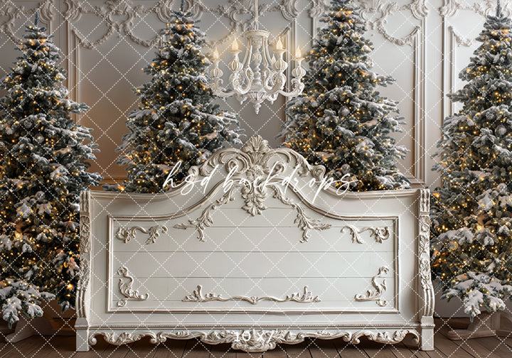Shabby Chic Christmas Headboard - HSD Photography Backdrops