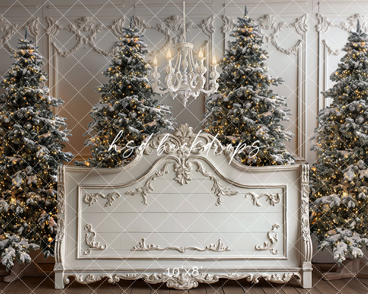 Shabby Chic Christmas Headboard - HSD Photography Backdrops