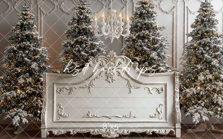 Shabby Chic Christmas Headboard - HSD Photography Backdrops
