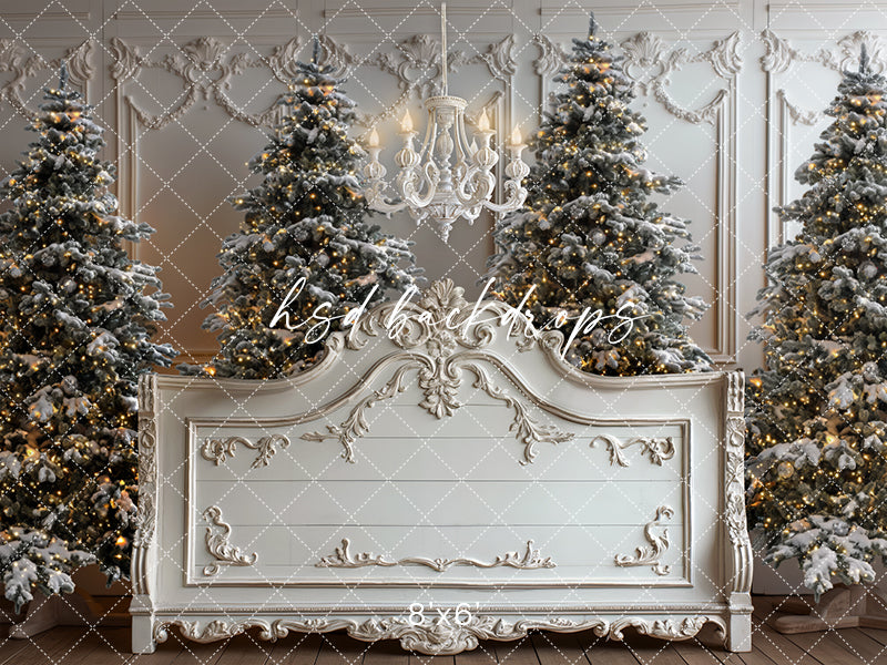 Shabby Chic Christmas Headboard - HSD Photography Backdrops