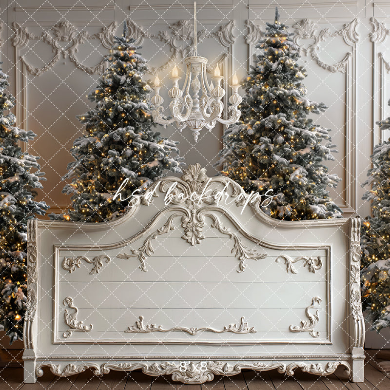 Shabby Chic Christmas Headboard - HSD Photography Backdrops