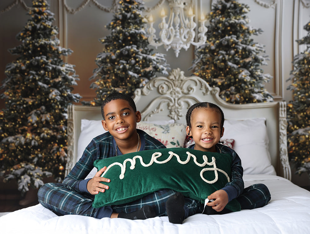 Shabby Chic Christmas Headboard - HSD Photography Backdrops