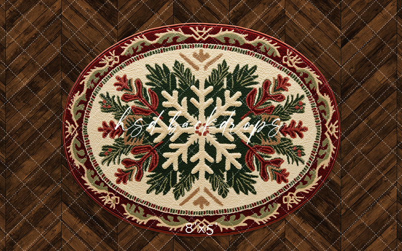 Festive Christmas Floor Mat - HSD Photography Backdrops