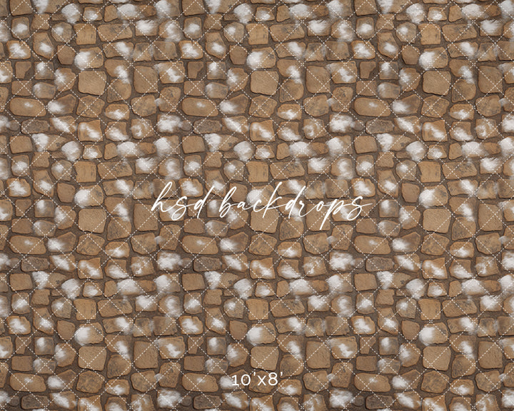 Snow Dusted Stone - HSD Photography Backdrops