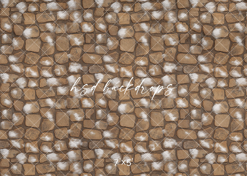 Snow Dusted Stone Photography Floor