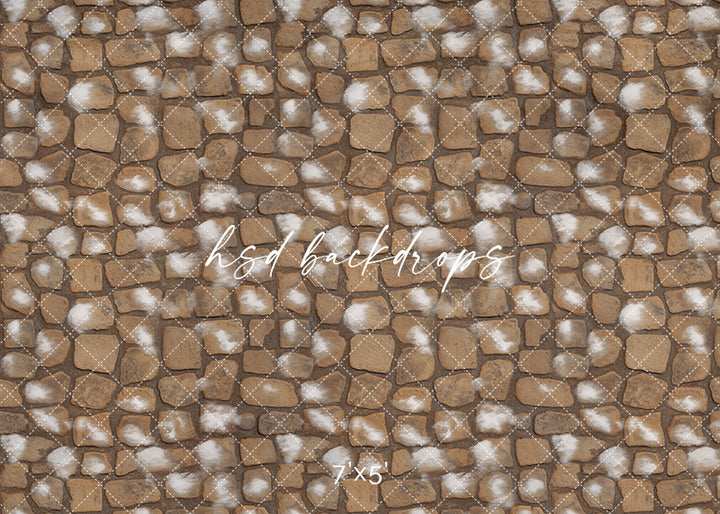 Snow Dusted Stone Photography Floor