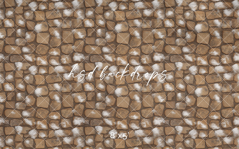 Snow Dusted Stone - HSD Photography Backdrops