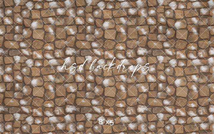 Snow Dusted Stone - HSD Photography Backdrops