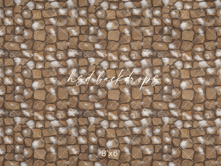 Snow Dusted Stone - HSD Photography Backdrops